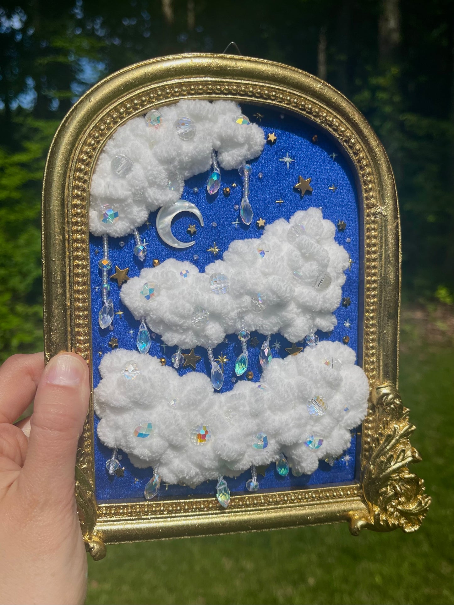 Velvet skies mixed media wall art