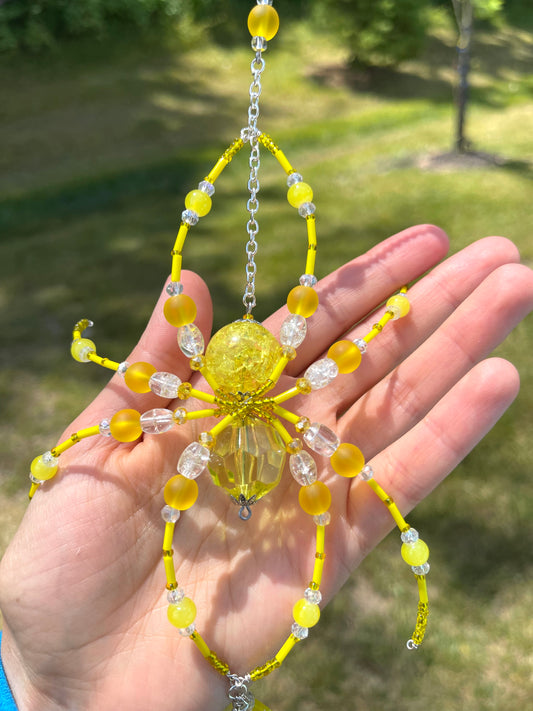 Juicy lemon drop Spider Suncatcher