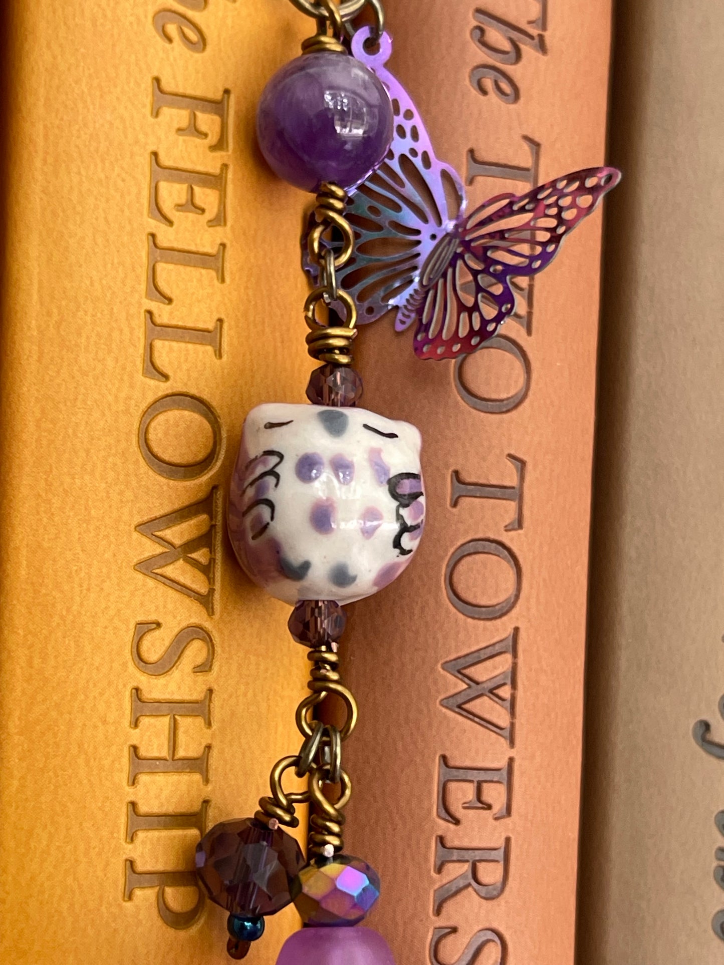 Amethyst Owl Bookmark
