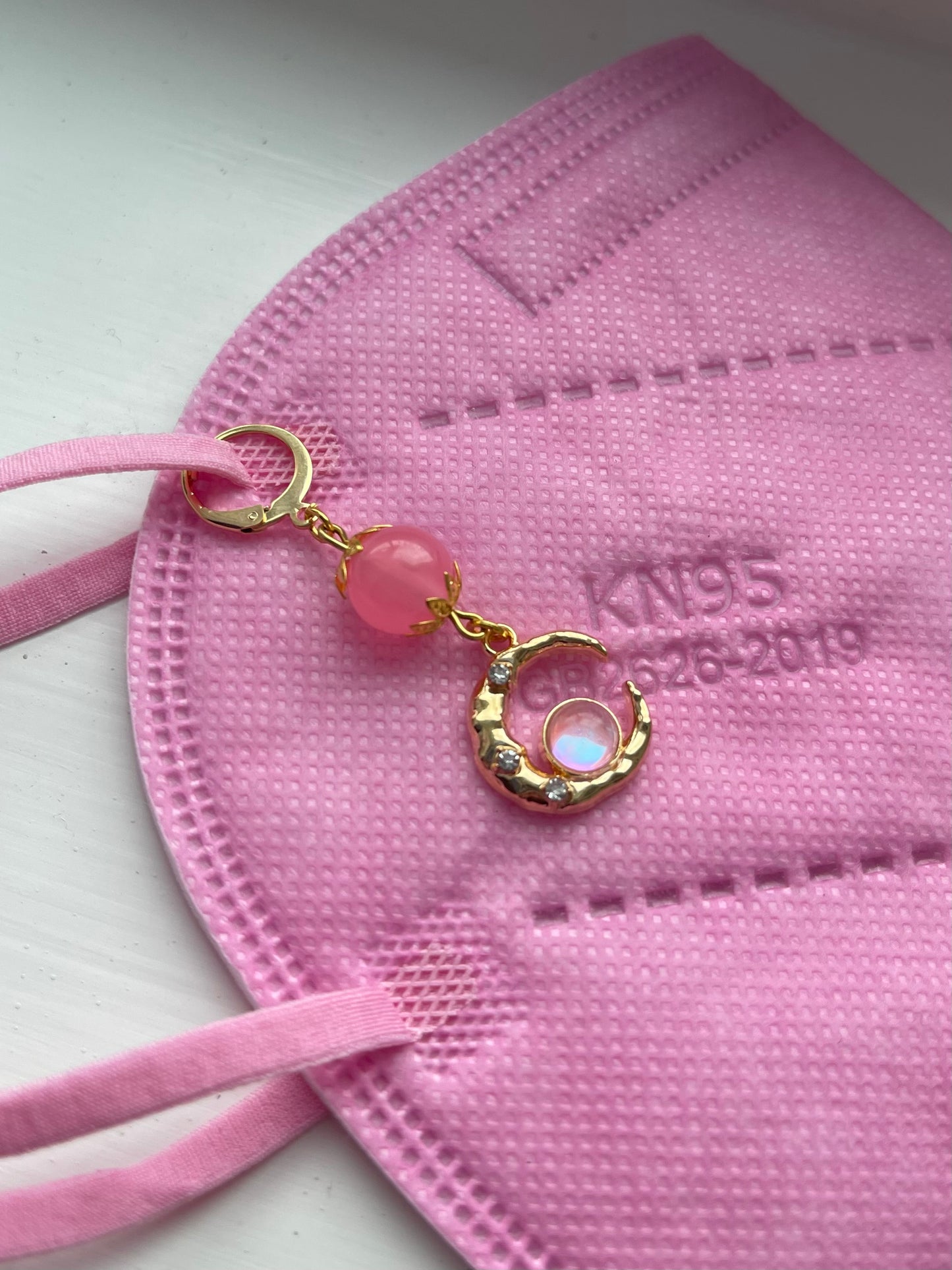 Glowing Moon Mask charms