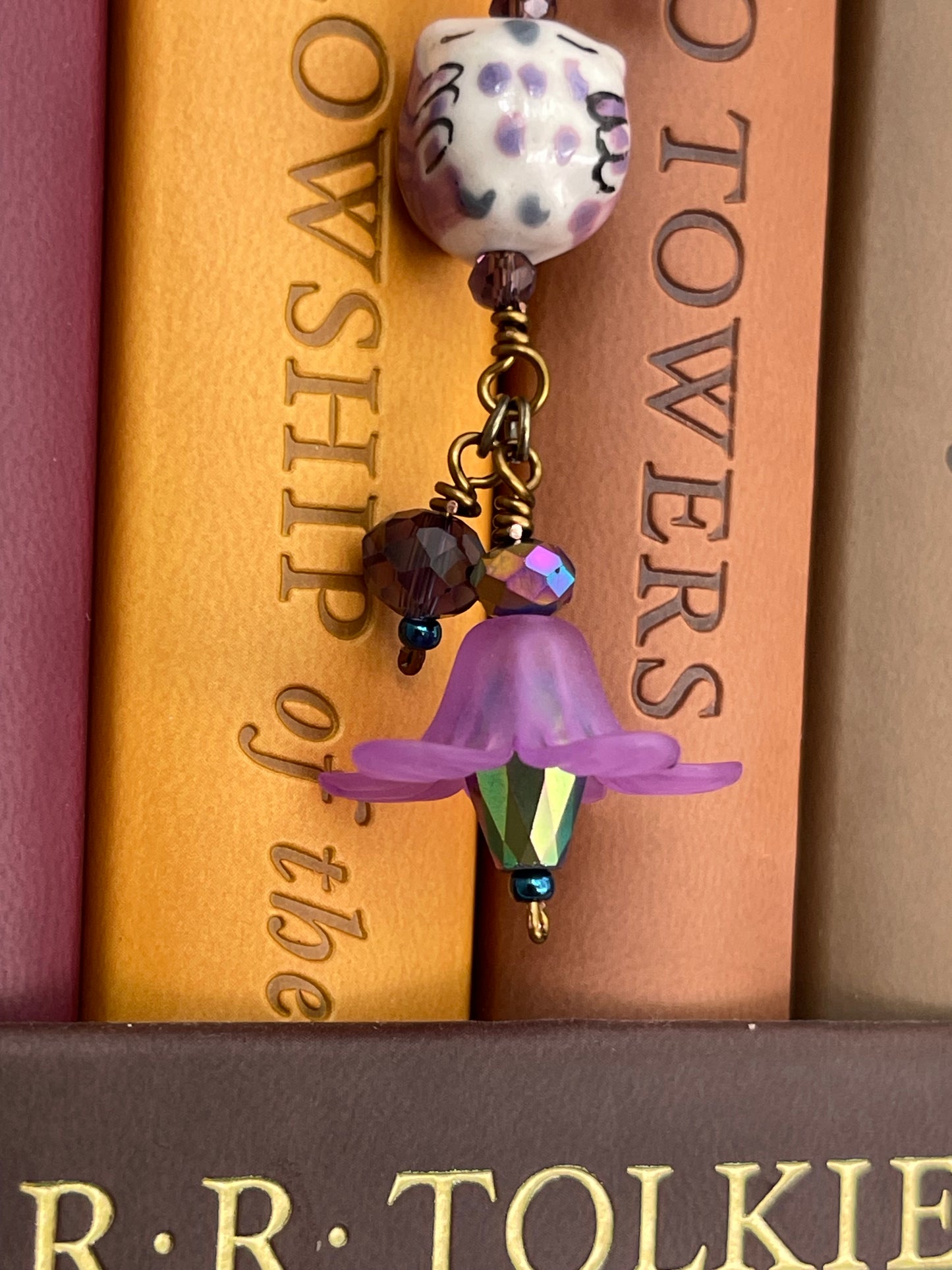 Amethyst Owl Bookmark