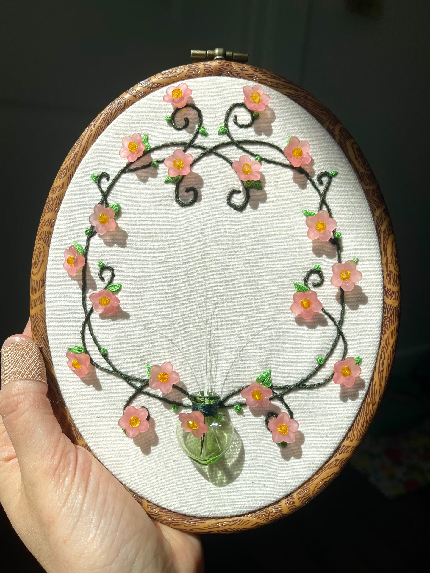 Pink Flower Whisker Keeper