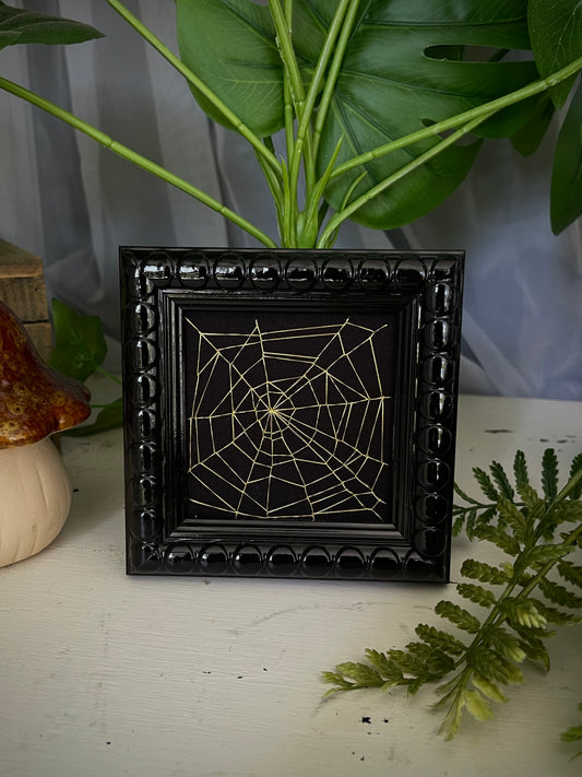 Golden threads 🕸️ embroidery frame