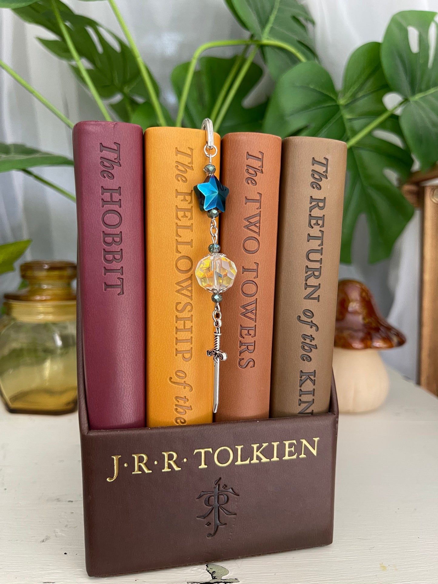 Star and dagger metal bookmark