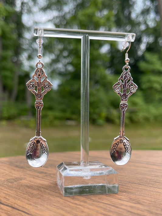 Vintage Silver Spoons Earrings