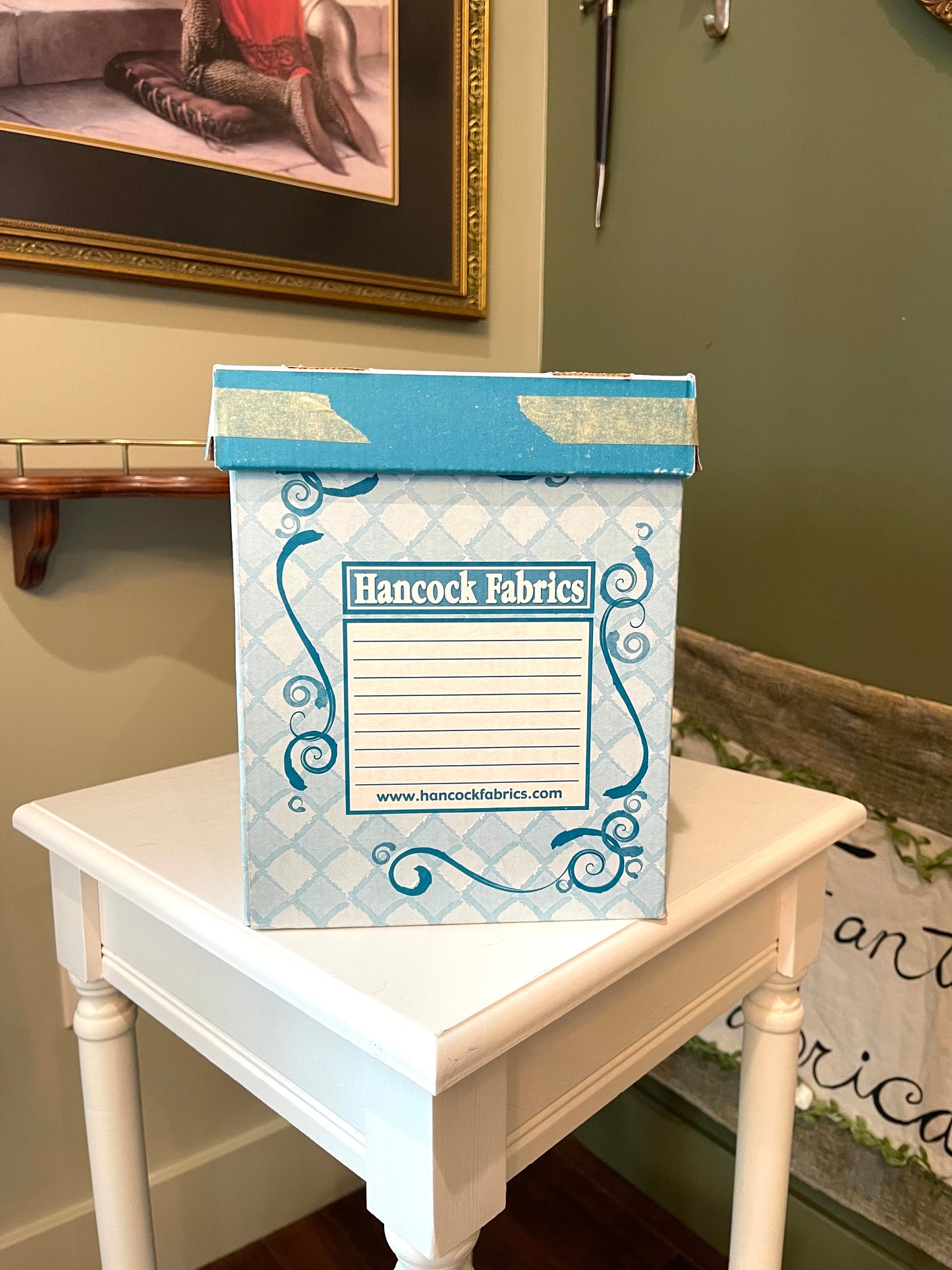 Vintage pattern box
