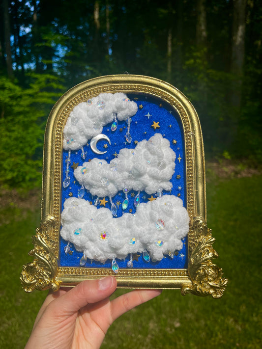 Velvet skies mixed media wall art