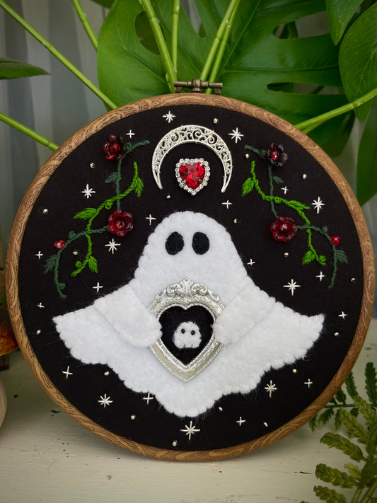 Amare the ghost crystal embroidery