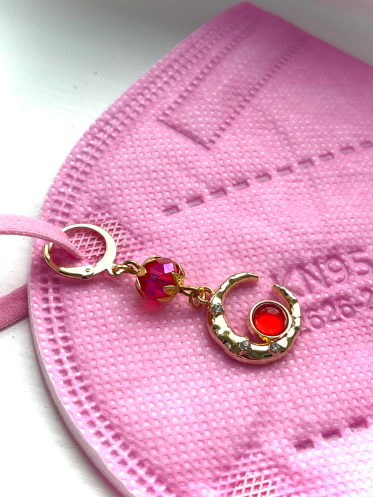 Red moon rising mask charms