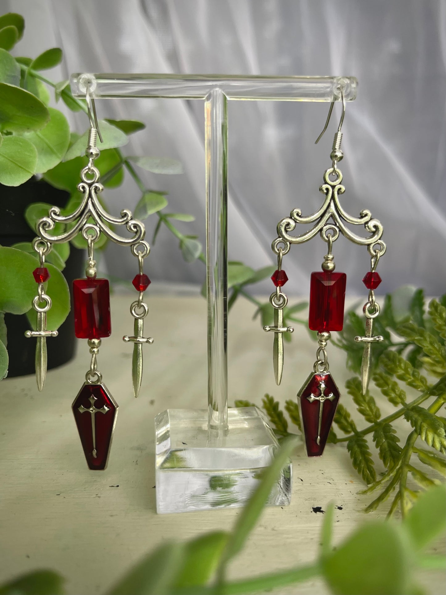 Coffin chandeliers (for your ears)