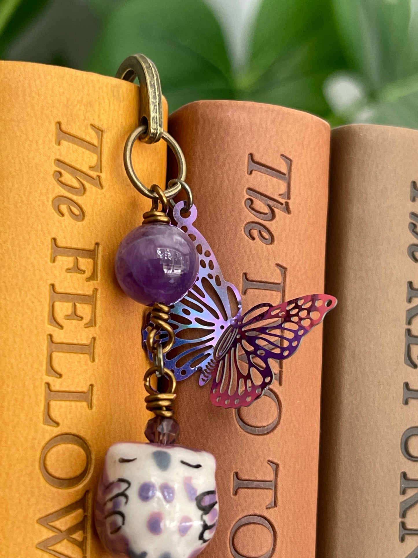 Amethyst Owl Bookmark