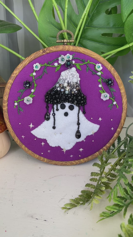 Ink the Ghost Crystal Embroidery