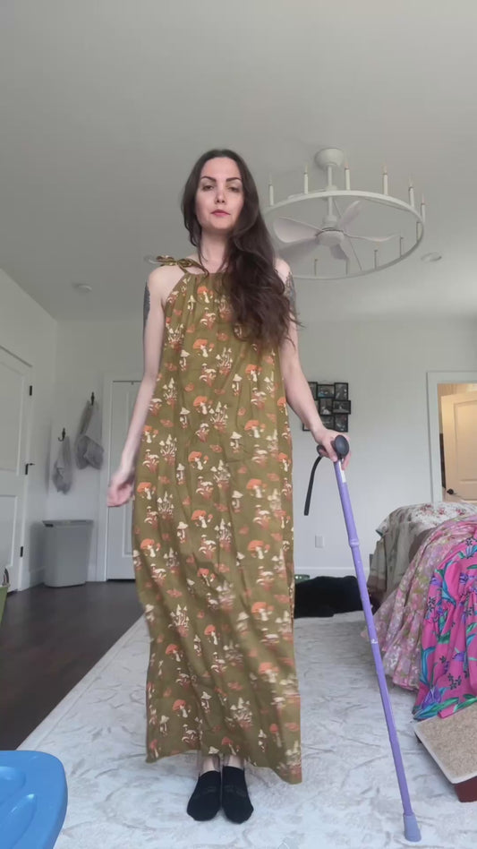 Adjustable Woodland Mushroom dress